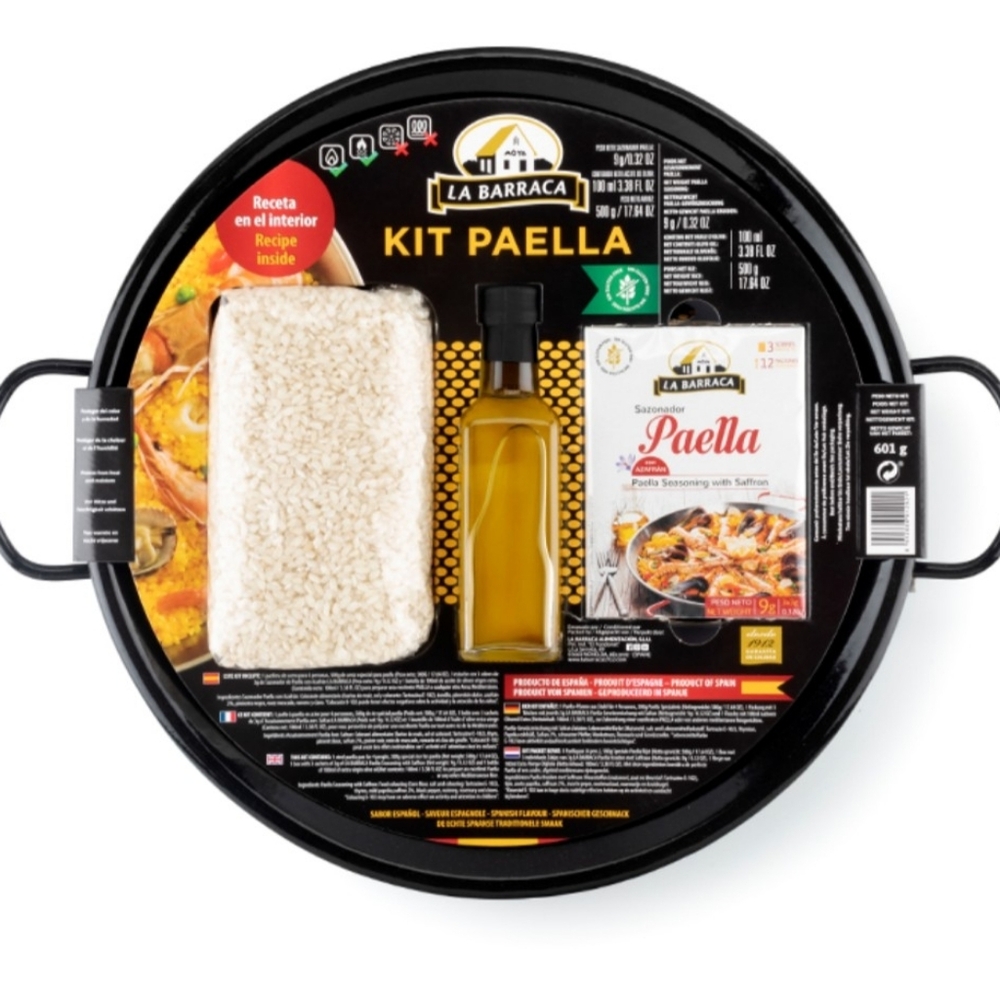 Paella Kit with Black Pan